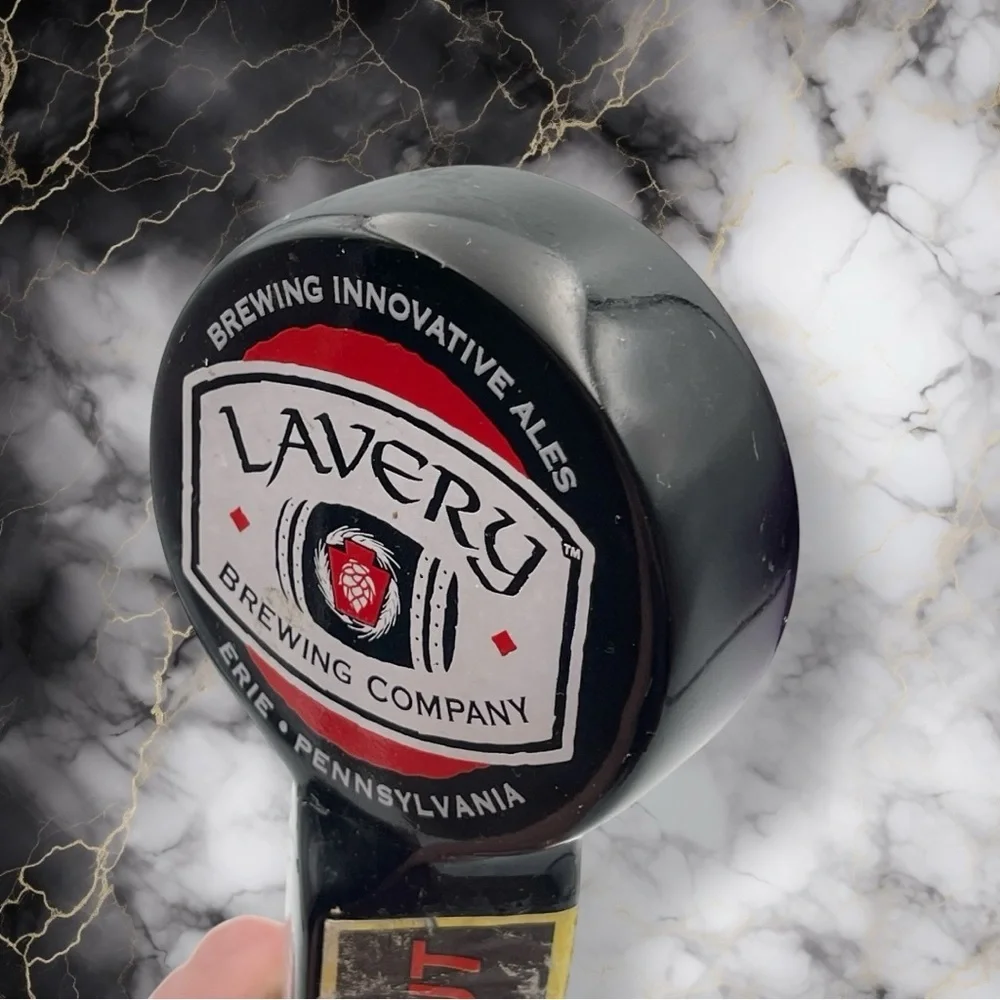Lavery Brewing Company Ulster Breakfast Stout Tap Handle Erie Pa Breweriana